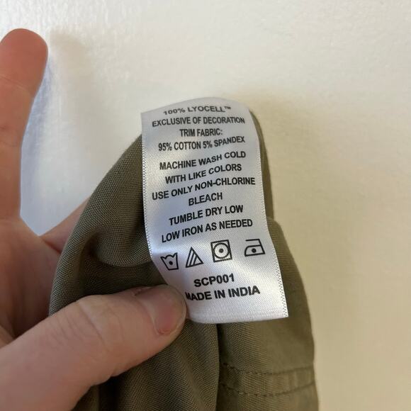 NWT Quince Utility Joggers Pants Women’s Large Green Tencel Travel Fall Autumn - Picture 10 of 11